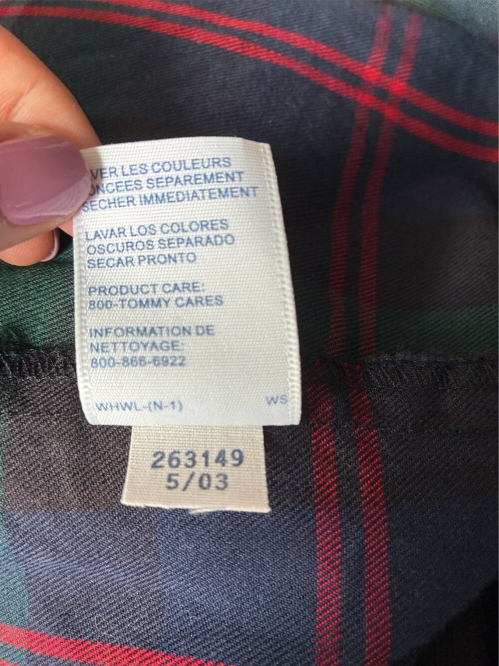 Tommy Hilfiger Vintage 00's Plaid Pants - Size 14 - Picture 9 of 9